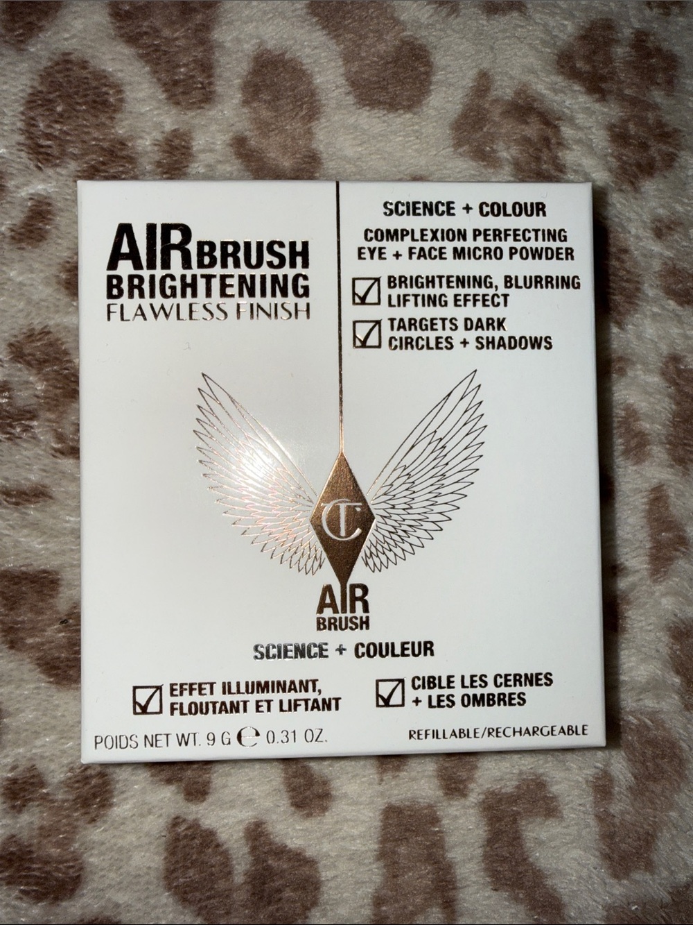 Charlotte Tilbury AIRbrush Brightening flawless finish powder FAIR-MEDIUM BNIB